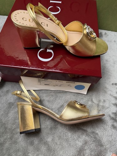 Gucci metallic gold leather - gold,
