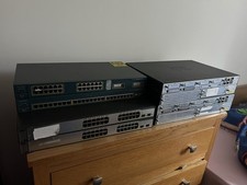 CISCO LAB KIT 2x router, 2x 2950 l2 switch, 2x 3750 l3 switch, CCNA CCNP CCIE