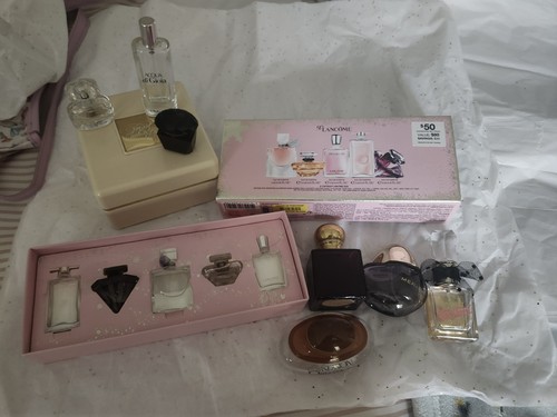 Vtg lot mini empty perfume - empty,