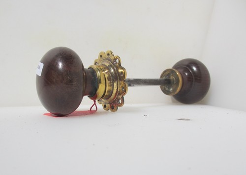 Victorian wooden door knobs - wooden,