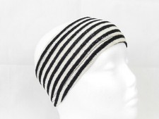 Fair Trade FABULOUS! Nepalese Striped Hippy Headband Black & White