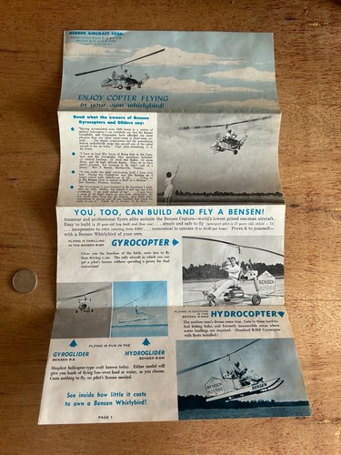 Bensen aircraft copter flying - bensen,