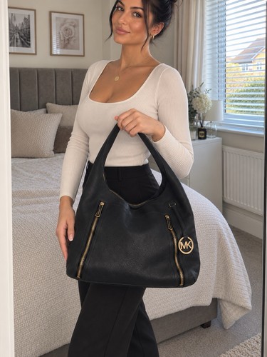 Michael kors black leather - michael,