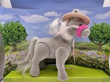 Sylvanian Families Grey Horse And Flower Hat Bundle Set