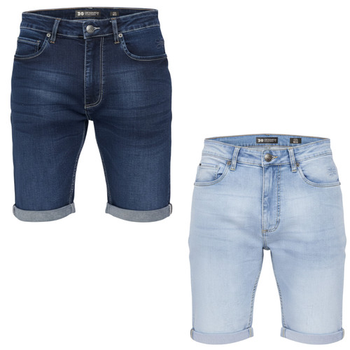 Mens denim shorts slim - denim,