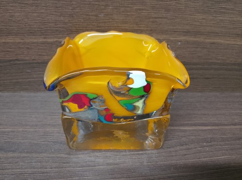 Art glass bowl - glass,