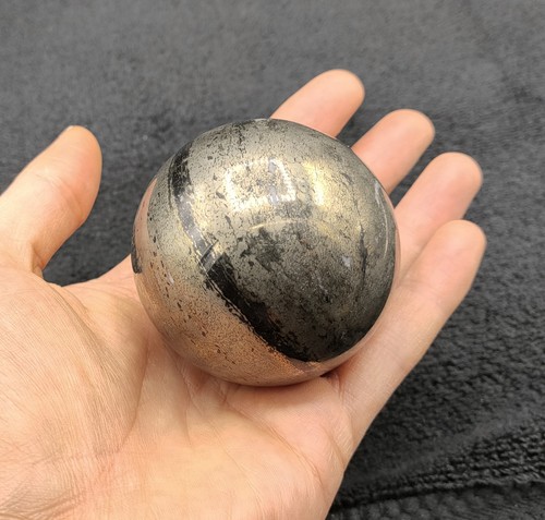 Pyrite sphere gold crystal - sphere,