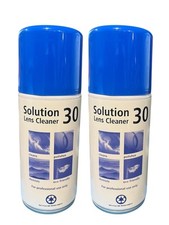 2 x 150ml Solution 30 Lens Cleaner  Carl Zeiss Aerosol - Mobile Phones Lens Wipe
