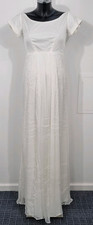 TIFFANY ROSE 'Greta' Maternity Wedding Dress Long Silk Ivory UK 12-14