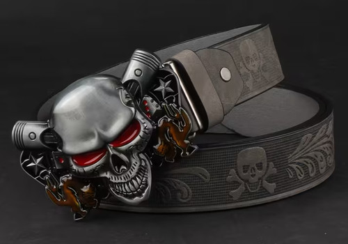 Skull pistons rock biker - pistons,