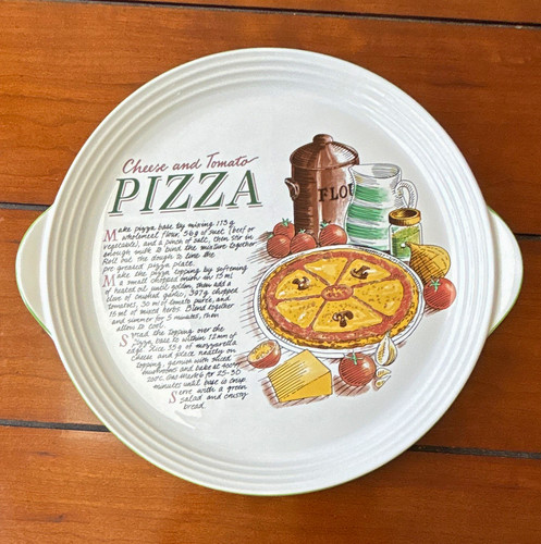 Large round ceramic pizza - round,