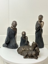 4 X Soul Journeys Maasai Figurines - 3 Children And Goats