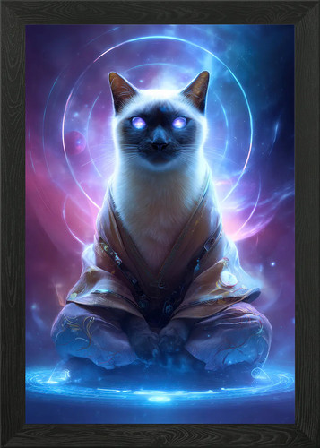 Siamese cat sorcerer robes - cat,
