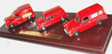 Lledo Vanguards Royal Mail Collection 3 diecast model cars on plinth Ltd.Edition