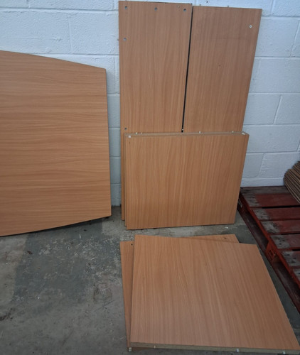 Teak wood veneer - office, desk