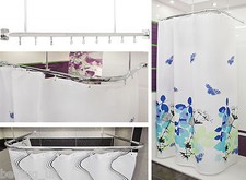 Corner Shower Curtain Rail or