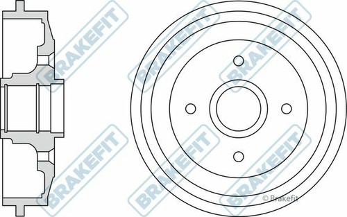 Brake drum rear - rear, for