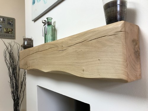 Solid oak mantel beam rustic - oak,