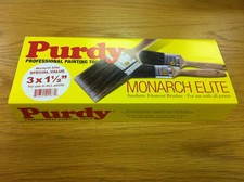 Purdy Monarch Elite Synthetic Bristle Paint Brush Set 3 x 1.5"