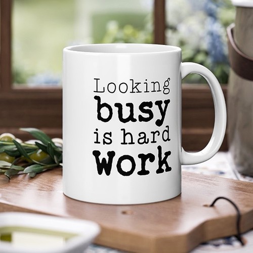 Fun novelty mug looking - novelty, busy