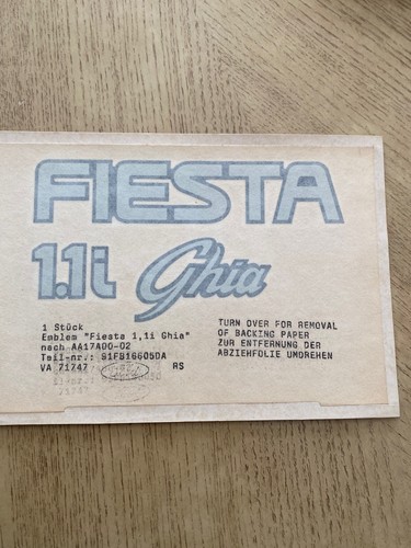 Ford fiesta tailgate - ford,