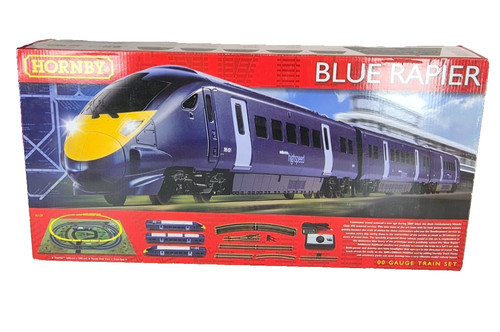 Hornby blue rapier train set - train,