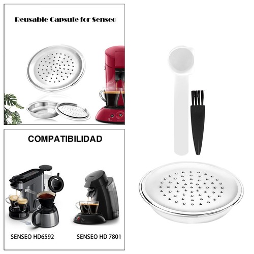 Stainless steel coffee capsule - steel,