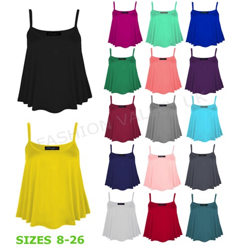 Womens cami vest top ladies - cami,