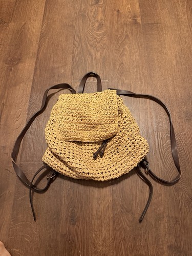 Raffia rucksack backpack - m&s,