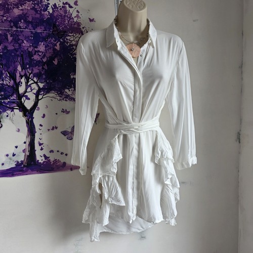 Zara basic white ruffle shirt - zara,