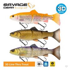 Savage Gear 3D Line Thru Trout Swim Baits / Lures - Pike Zander Salmon Fishing