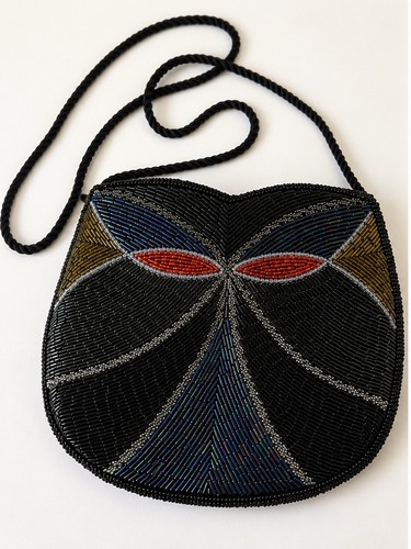 Vintage 80s beaded butterfly - vintage,