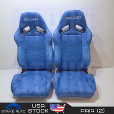 Recaro style suede blue single - style,