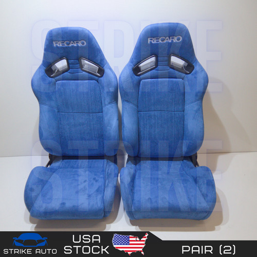 Recaro style suede blue single - suede,