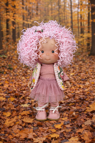 Doll pippa pink - 9'', in