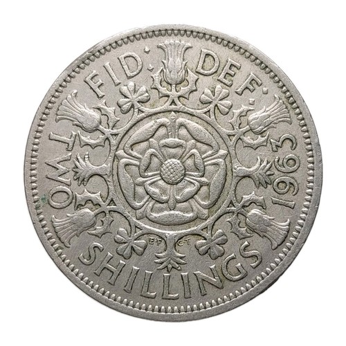 1963 two shillings coin - uk,