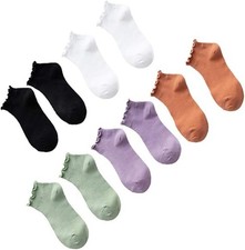 5 Pairs Summer Cotton Frilly