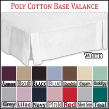 Base Valance Poly Cotton Plain