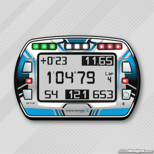 Ricciardo style gel sticker - gel,