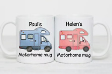 Personalised Coffee Mugs. Tea mugs, Motorhome Mugs. Gift Ideas, Camping Mugs