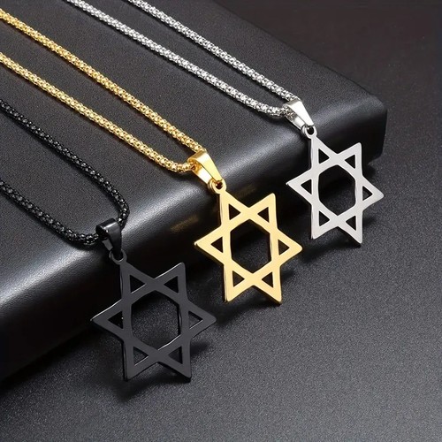 Star david necklace jewish - star,