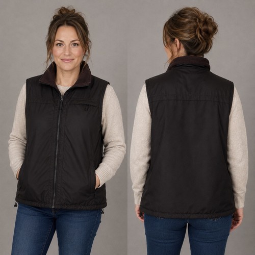 Ewm brown fleece lined - lined, gilet