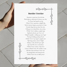 Border Terrier Funny Poem
