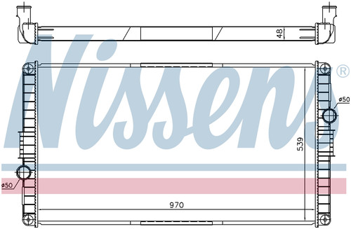 Nissens coolant radiator - nissens,