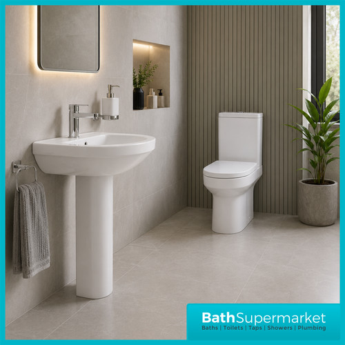 Modern bathroom suite - bathroom, wc