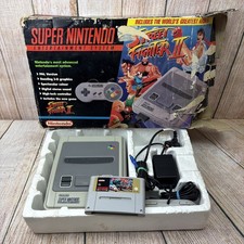 Super Nintendo (SNES) Console Street Fighter II Edition Boxed Full Set Up (PAL)