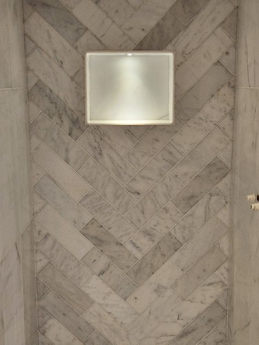 Real polished marble - , white