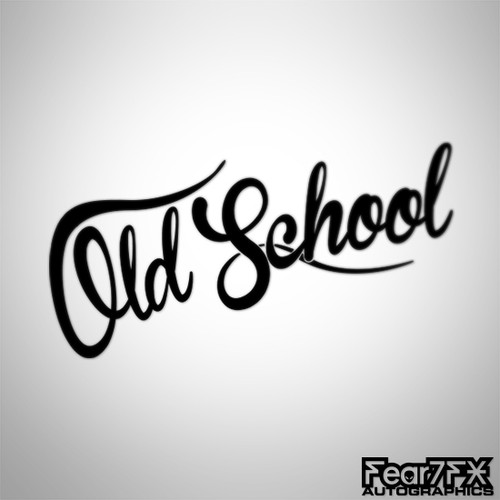Old school retro car sticker - school,
