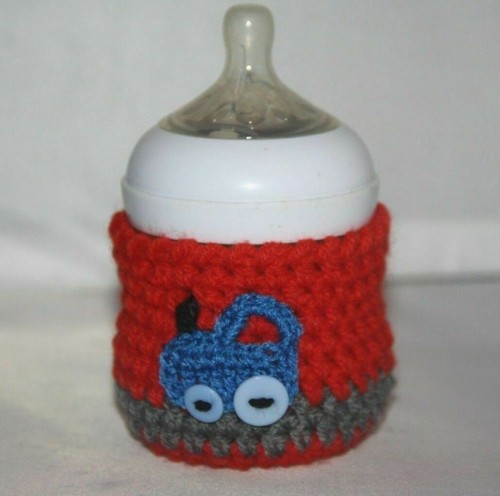 Handmade crochet baby - , bottle