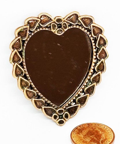Dolls house brass - brass, mirror